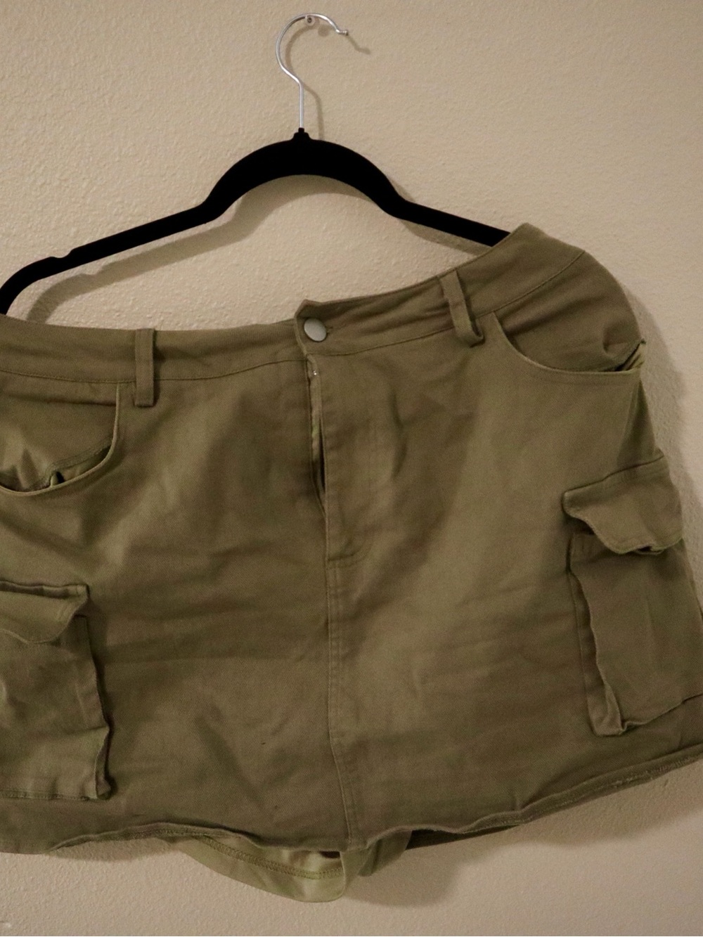 Garage Olive Green Cargo Skort